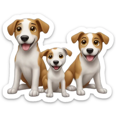 three-funny-tbilisi-street-dogs sticker