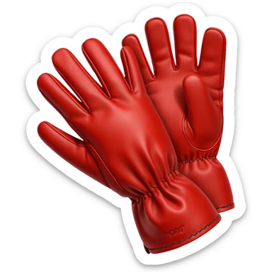 Protective Work Glove red sticker