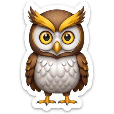 security mascot owl sticker