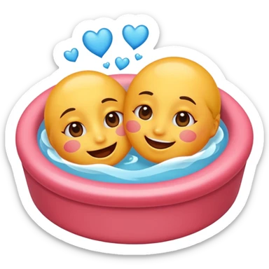 An emoji that's feeling a whirlpool of happiness. Blushing and feeling in love. Grinning and smiling and making a kissy face. Something sweet and perfect to send to someone you love. Not a familiar love something deep and profound. Something unique. sticker