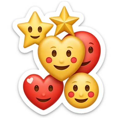 I want a single combined emoji “logo” rather than separate emojis. Since emojis themselves are separate characters, the closest we can do is stack them visually into one line or use zero-width joiners (ZWJ) for some emojis sticker