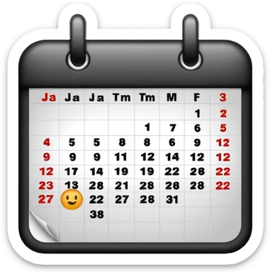 31 January calendar sticker