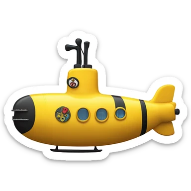 yellow submarine sticker