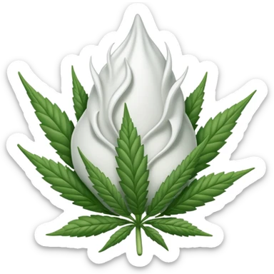 white color marijuana, no color sticker