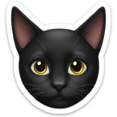 black cat appreciate sticker