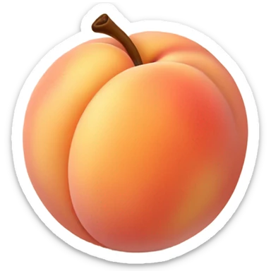 Creamy peach sticker
