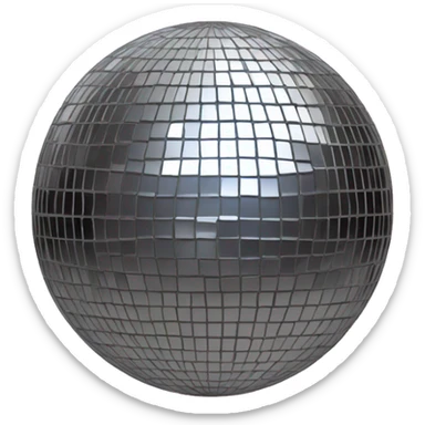 Disco ball sticker