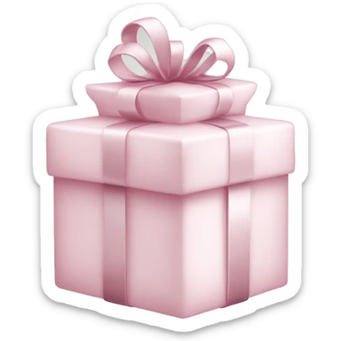 Light pink Christmas gifts under a white Christmas tree  sticker