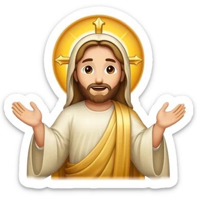 Jesus has risen emojis sticker