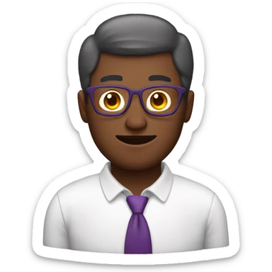 Man with egg plant  sticker