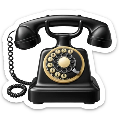 Vintage Telephone sticker