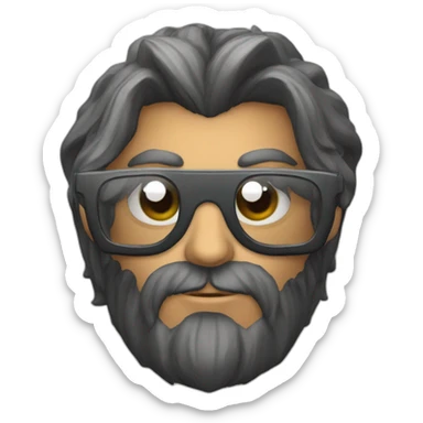 sauron with party glasses sticker