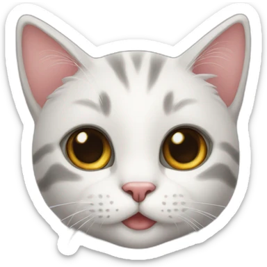 cute cat that my girlfriend loves sticker