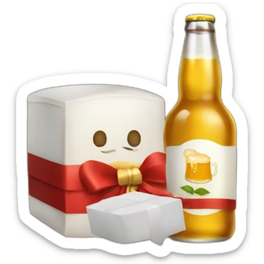 bière en cadeau sticker