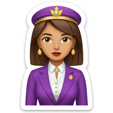 theodora boss lady sticker