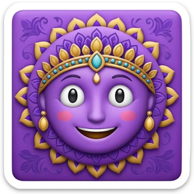 indian elements purple emoji sticker