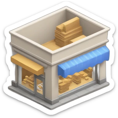 a store where construction materials are sold sticker