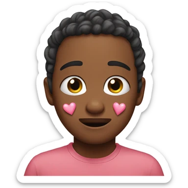 crying love hearts emoji sticker