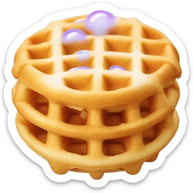 Bubble waffle sticker