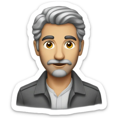 30s persian man starting to grey sticker