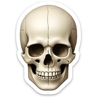 Skull sticker