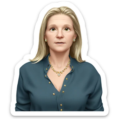 elegant girl with jewelry sticker