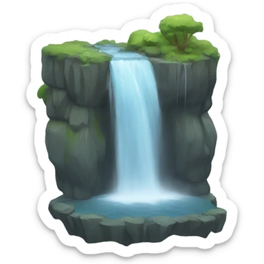 Waterfall sticker