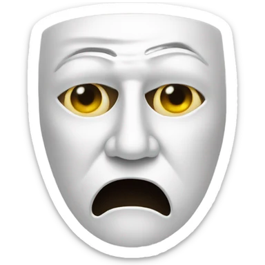 drama mask sticker