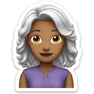 girl recommends sticker