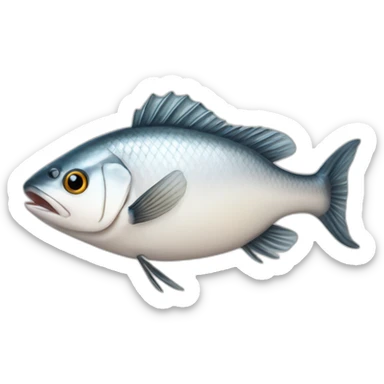 white meat fish sticker