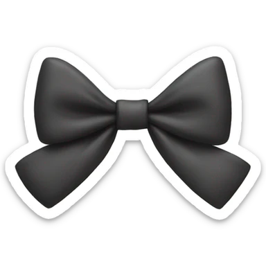 A bow ￼ sticker