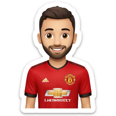 bruno fernandes manchester united sticker