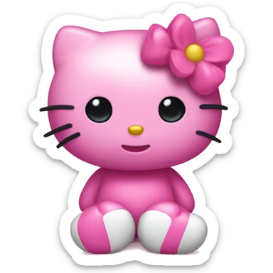 Hello kitty pink  sticker