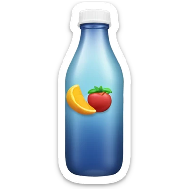 juice bottle with cap popping off sticker