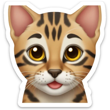 Bengal kitten sticker