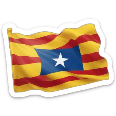 Catalan flag sticker