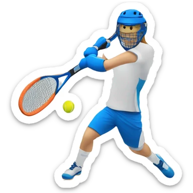 player's back padel symmetric sticker