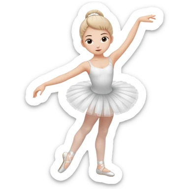 Girl ballerina emoji sticker