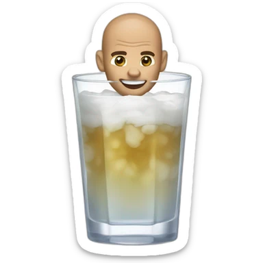 Zinedine zidane drink bear sticker