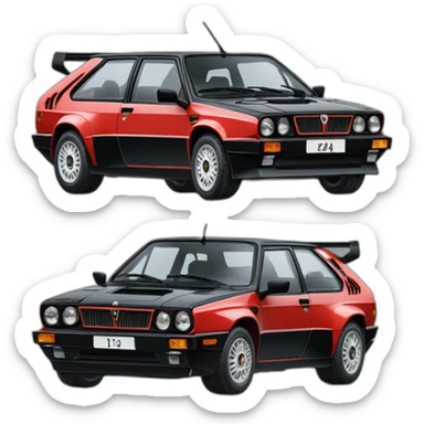 lancia delta integrale sticker