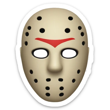 Friday the thirteenth Jason mask sticker