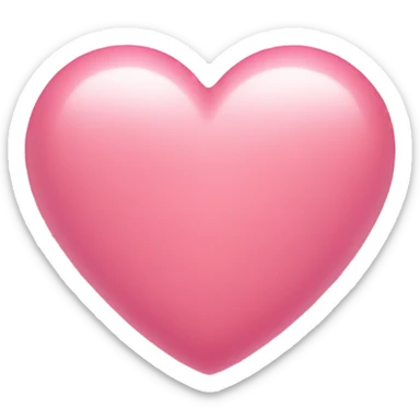 Pink heart cute sticker