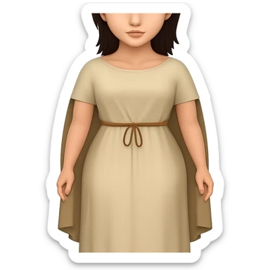 Front view of bare feet, no sandals, in emoji style with transparent background. sticker