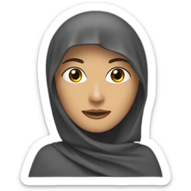 woman with Niqab sticker