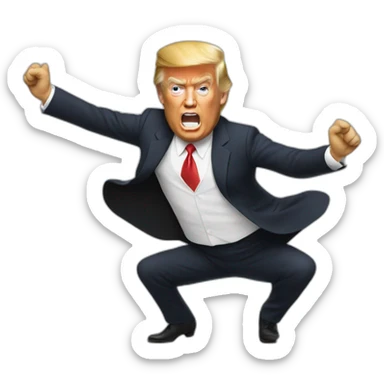 Trump qui dance sticker