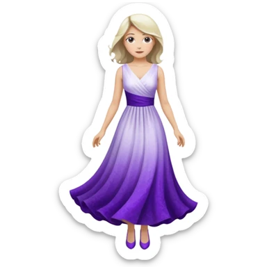 doce branco e roxo sticker