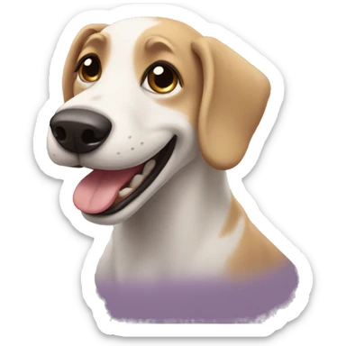 Gay dog happy sticker