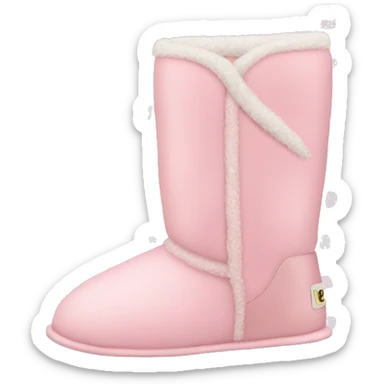 Pastel pink uggs sticker