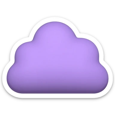 purple cloud sticker