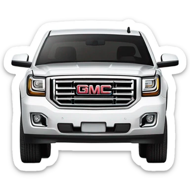 Car gmc Denali 2015 white  sticker